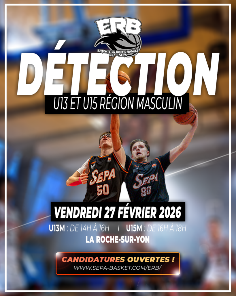 Inscription à la séance de détection U13-U15 de l'ERB