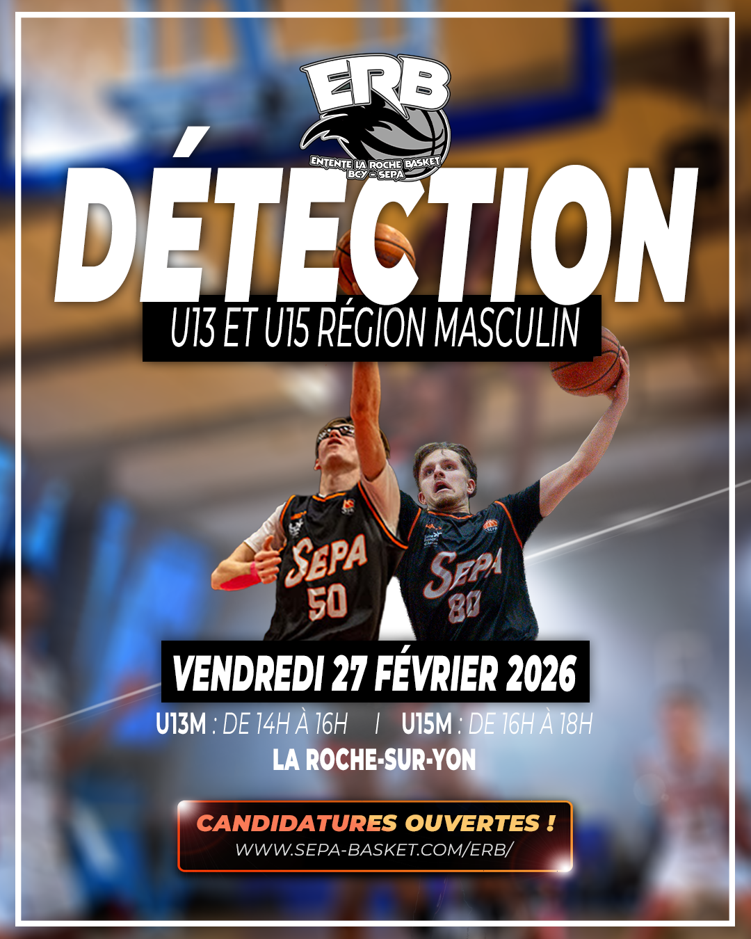 CANDIDATURES U13-U15 !